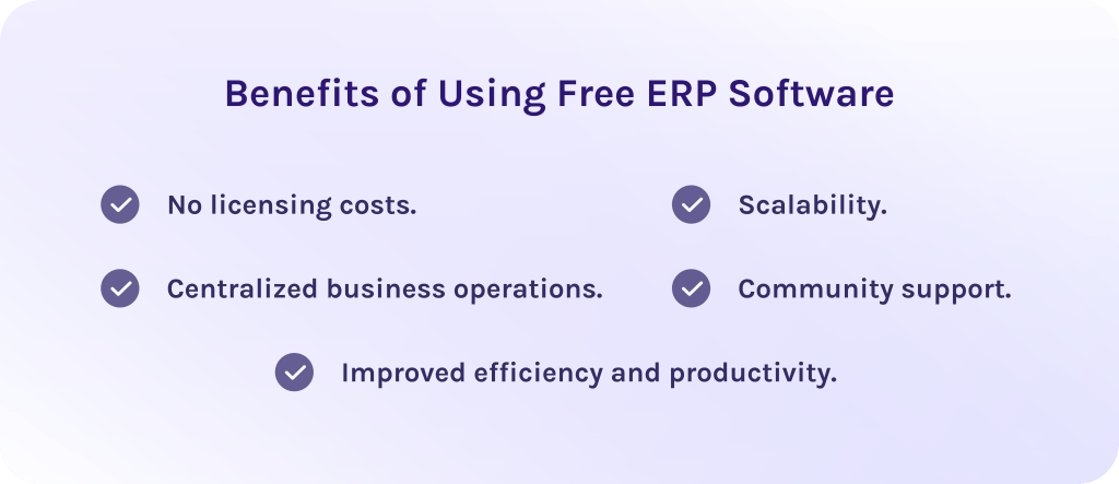 Benefits of Using Free ERP Software
