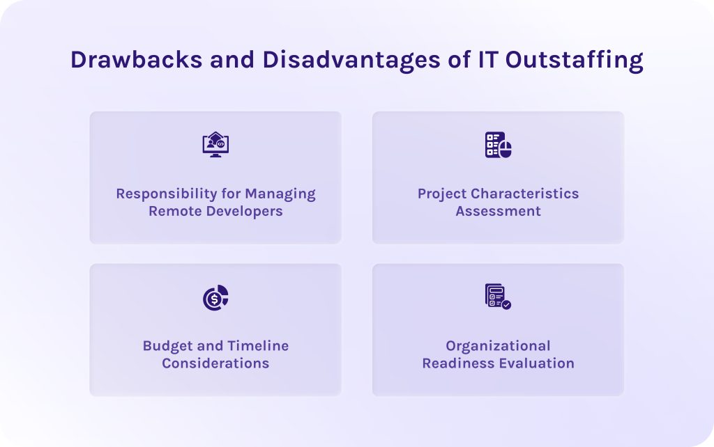 Drawbacks and Disadvantages of IT Outstaffing