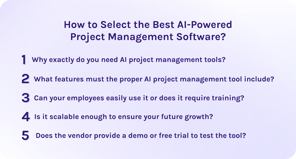 How to Select the Best AI-Powered Project Management Software