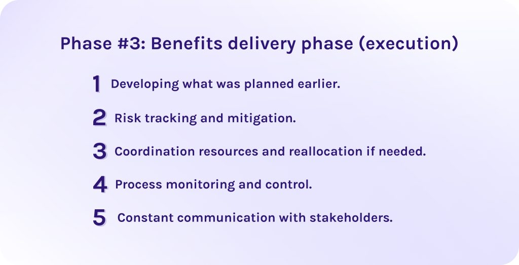 Phase #3_ Benefits delivery phase (execution)