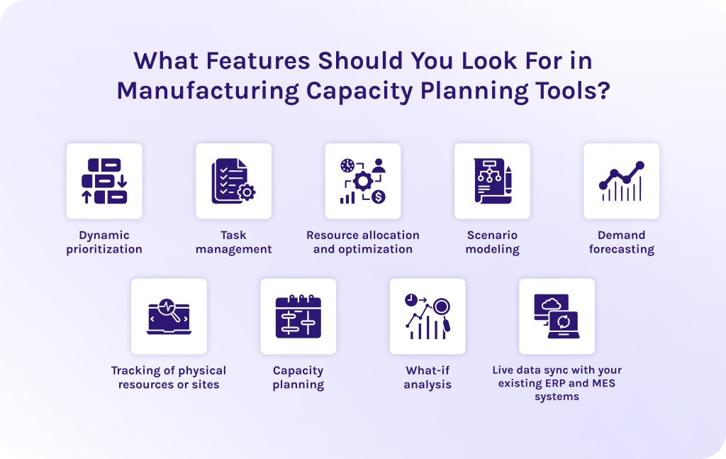 What Features Should You Look For in Manufacturing Capacity Planning Tools