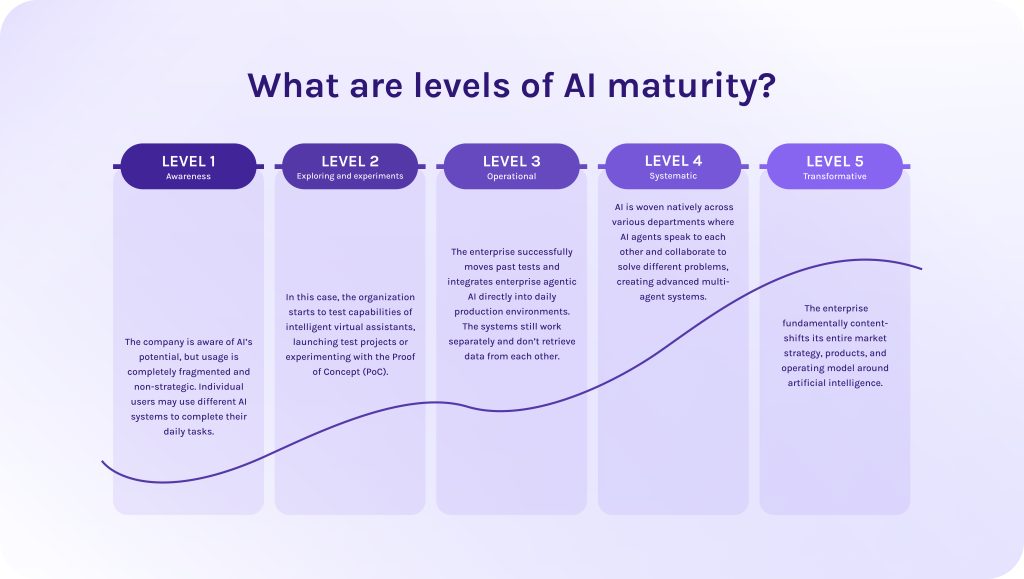 What are levels of AI maturity