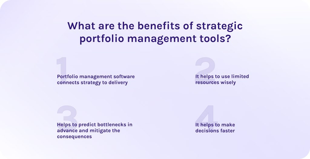 benefits of strategic portfolio management tools