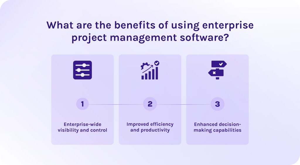 What are the benefits of using enterprise project management software