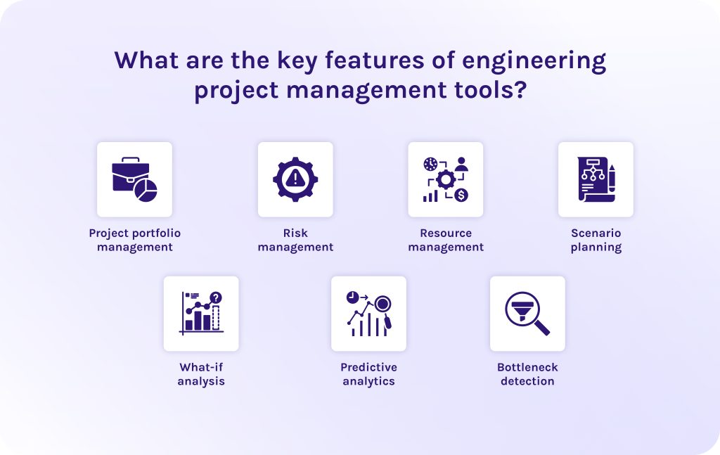 What are the key features of engineering project management tools