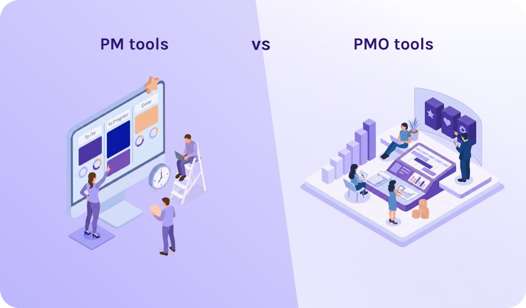 difference between traditional PM tools and PMO tools